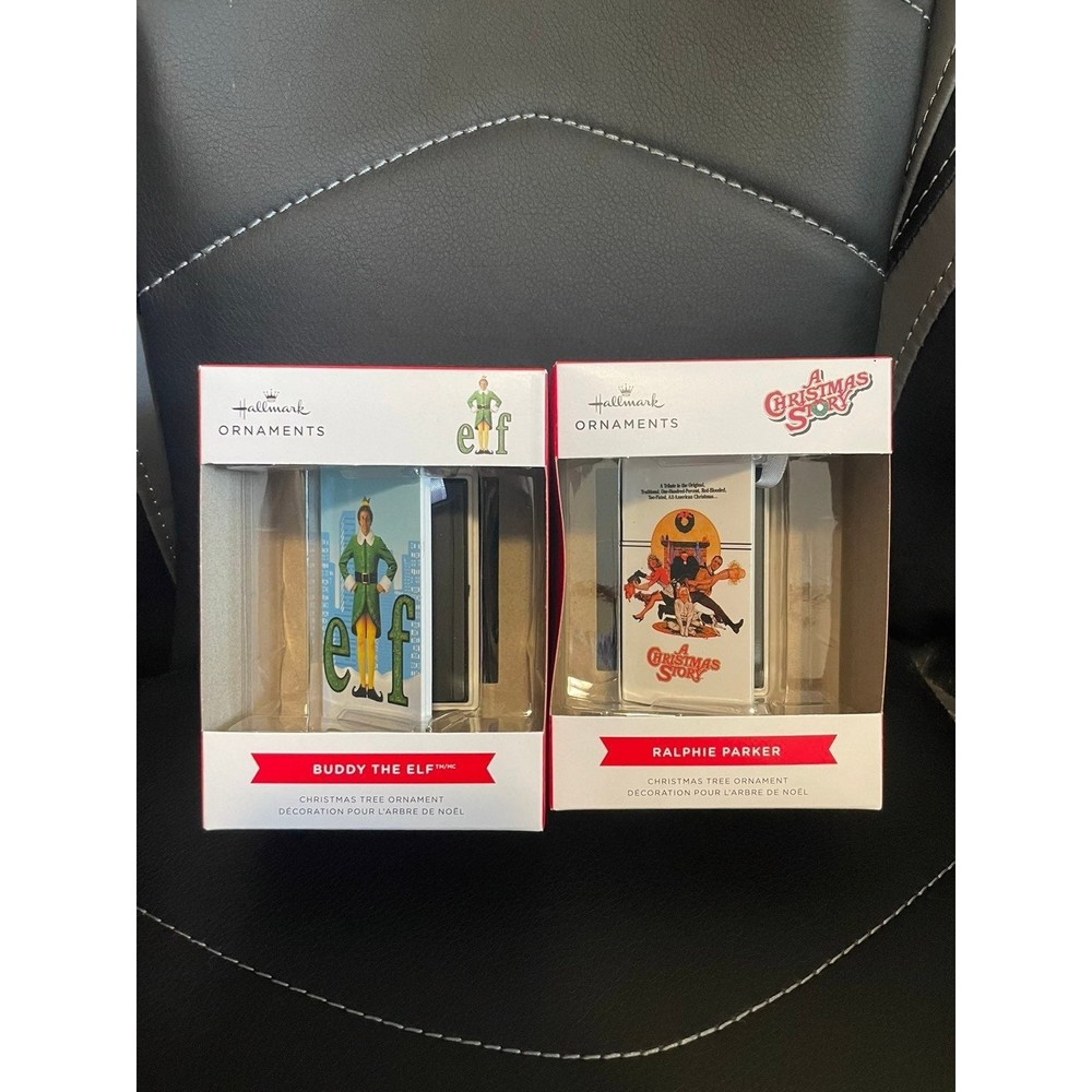 2021 Christmas Story & Elf VHS vcr Ornaments Hallmark